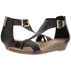 Reaction Kenneth Cole "Great Gal" Ankle Strap Women New Sandal Low Wedge